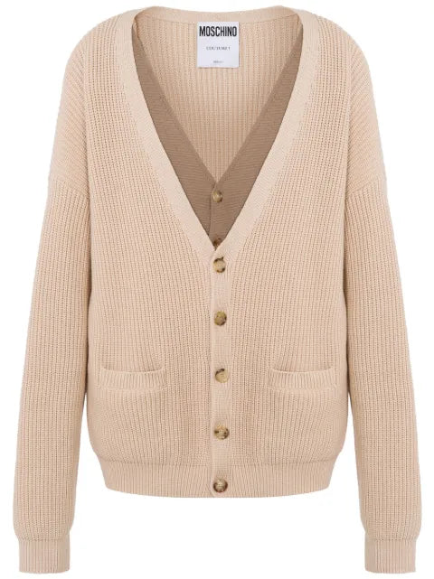 Moschino ribbed-knit cardigan