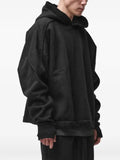 Thom Krom raw-edge panelled hoodie