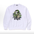 Bape Camo Ape Head Graphic Washed Oversized Crewneck Streetwear